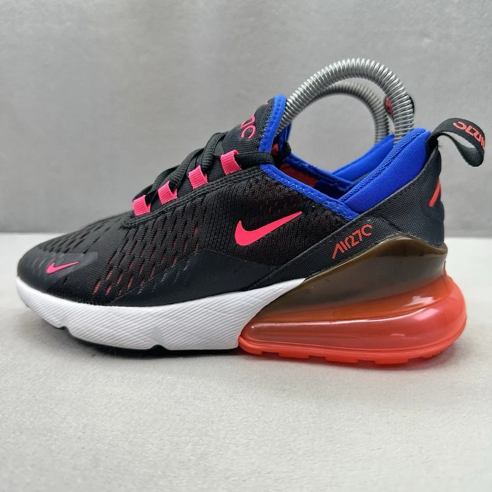Womens Size 6 Nike Air Max 270 Pastel Shoes Black / Crimson Athletic Sneakers